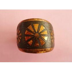 jwg Vintage 60s Modernist design koper armband gesign. Mòda