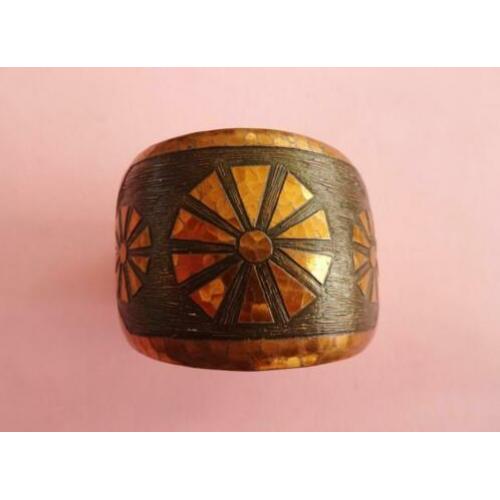 jwg Vintage 60s Modernist design koper armband gesign. Mòda