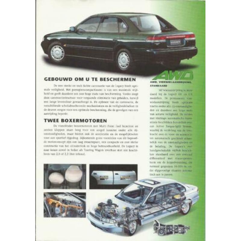 Folder Subary Legacy 1995 (brochure)