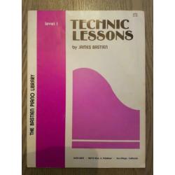 James Bastien piano lesboeken. Niveau 1 t/m 4