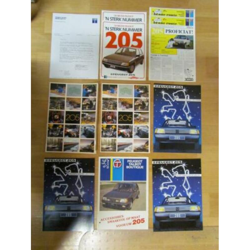 Peugeot 205 + GTi + Evolution (1983 t/m 1989) ruim 50 stuks.