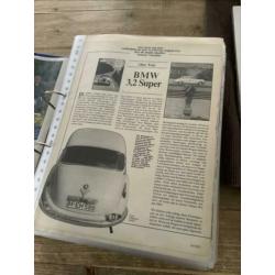 BMW 50-70er jaren tests artikelen en reclames