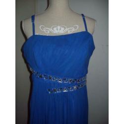 Kobalt blauwe gala maxi jurk van Bodyflirt Bonprix mt 46/48