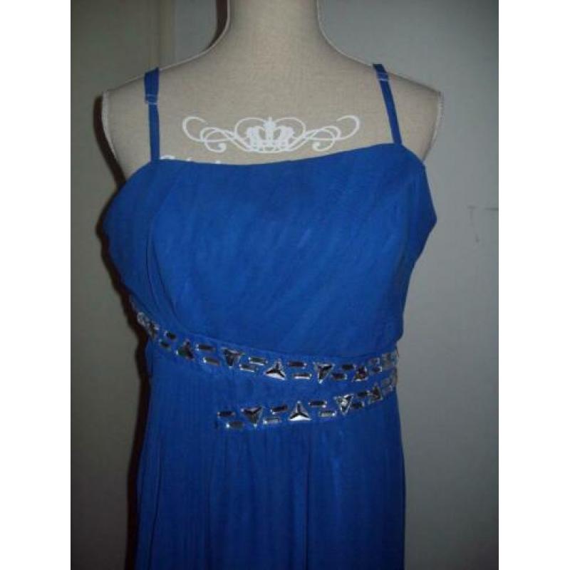 Kobalt blauwe gala maxi jurk van Bodyflirt Bonprix mt 46/48