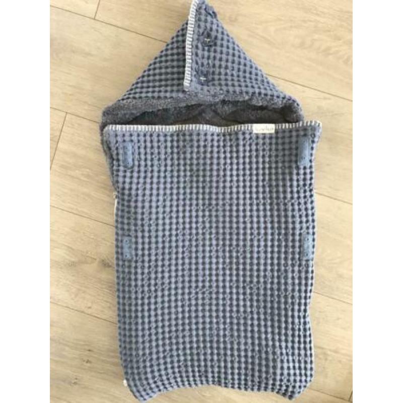 Koeka voetenzak Oslo teddy stormy blue/ steel grey