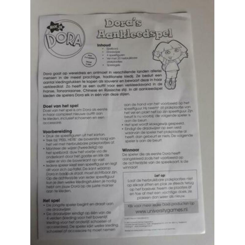 Dora's aankleedspel