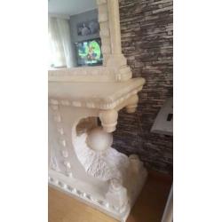 Fossiele dressoir +spiegel.