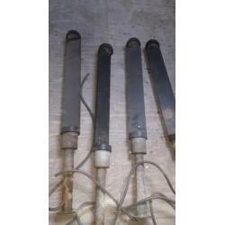 4 strakke tuinlantaarns