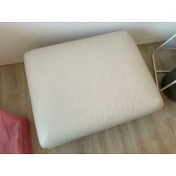 Vallentuna zitmodule, beige leer, 100x80cm. Nieuw