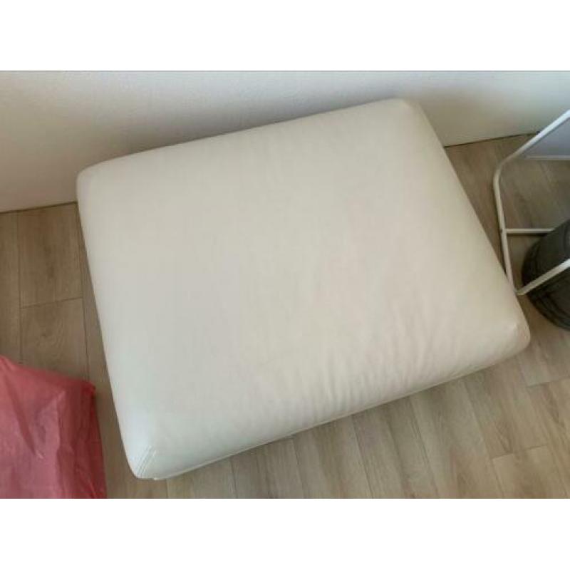 Vallentuna zitmodule, beige leer, 100x80cm. Nieuw