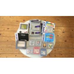 Gameboy classic set met games & accessoires (compleet)
