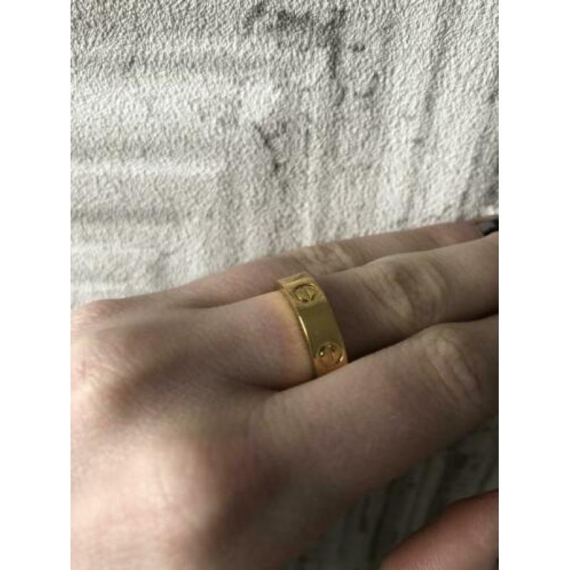 Cartier ring love goud ringmaat 16 / 6
