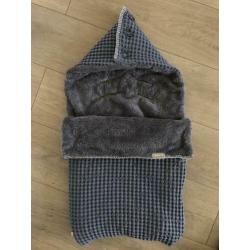 Koeka voetenzak Oslo teddy stormy blue/ steel grey