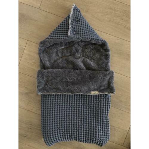 Koeka voetenzak Oslo teddy stormy blue/ steel grey