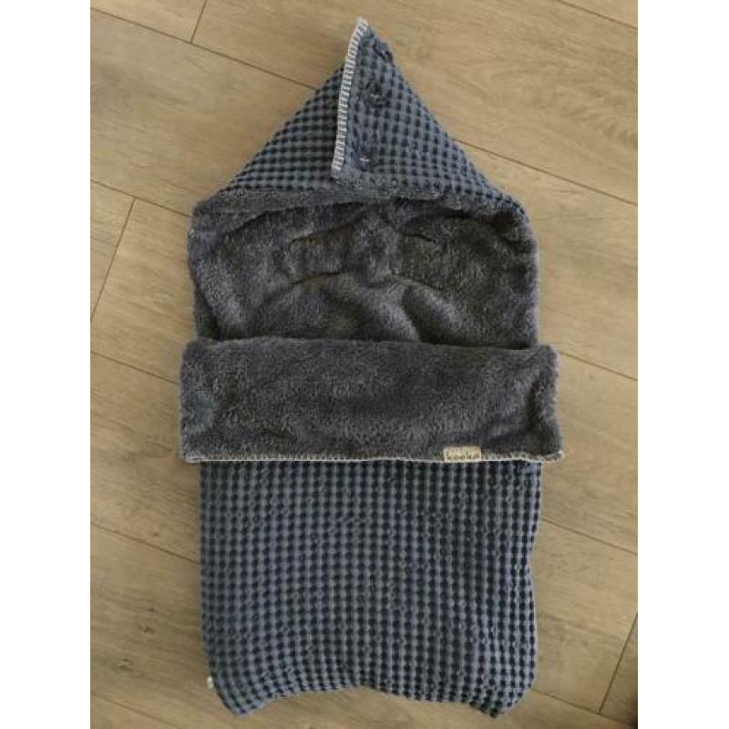 Koeka voetenzak Oslo teddy stormy blue/ steel grey