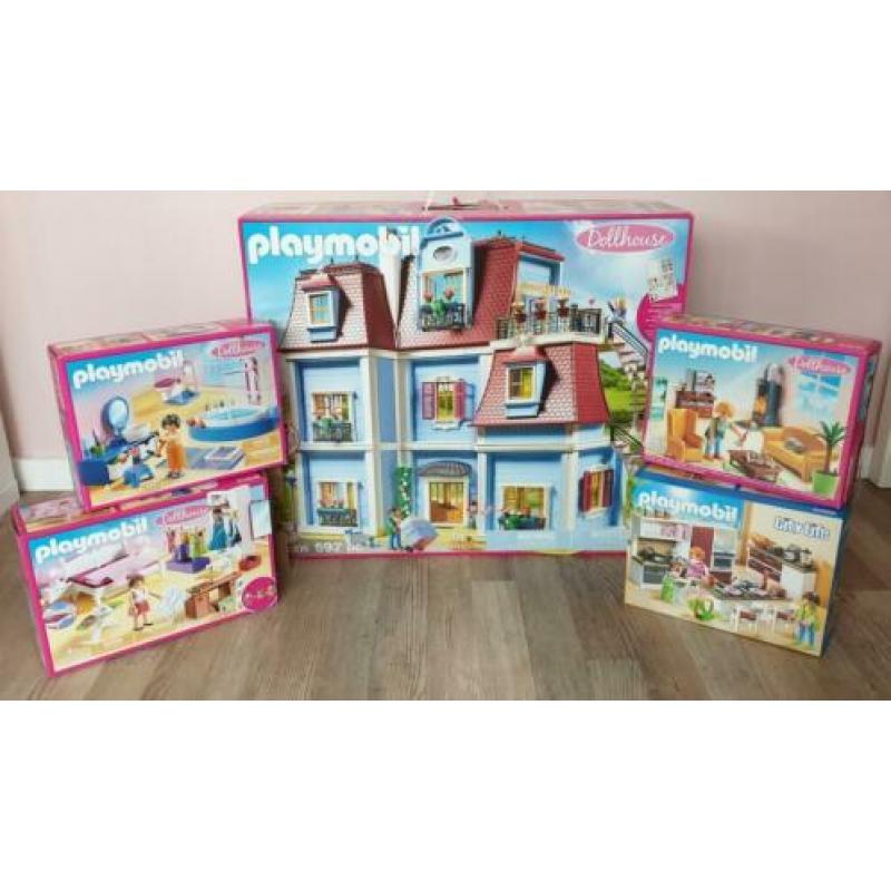 Playmobil groot herenhuis 70205 met inrichting dollhouse