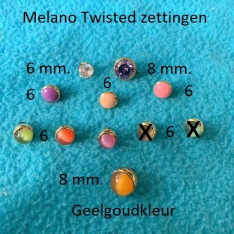 Melano Twisted Ringen+ Armband+Zettingen in Zilver- Rosé-Gee