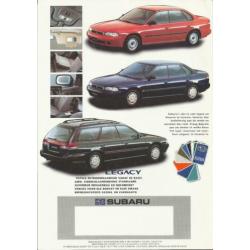 Folder Subary Legacy 1995 (brochure)
