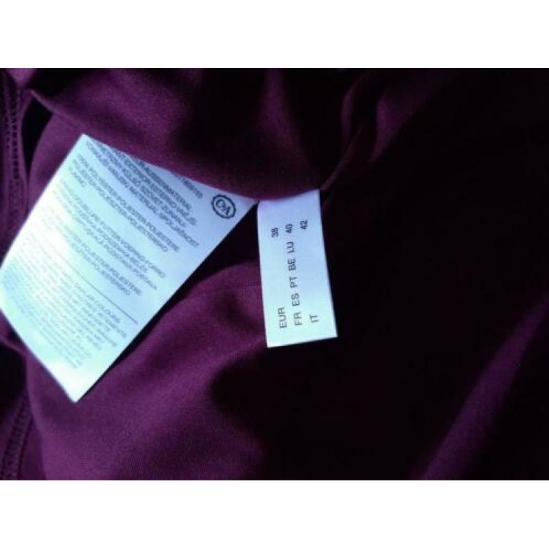 Mooie kanten jurk kleur Bordeaux rood maat 38