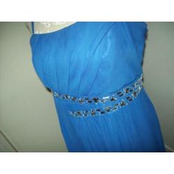 Kobalt blauwe gala maxi jurk van Bodyflirt Bonprix mt 46/48