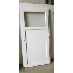 Kunststof deur 1/3 glas b98 x h200 cm