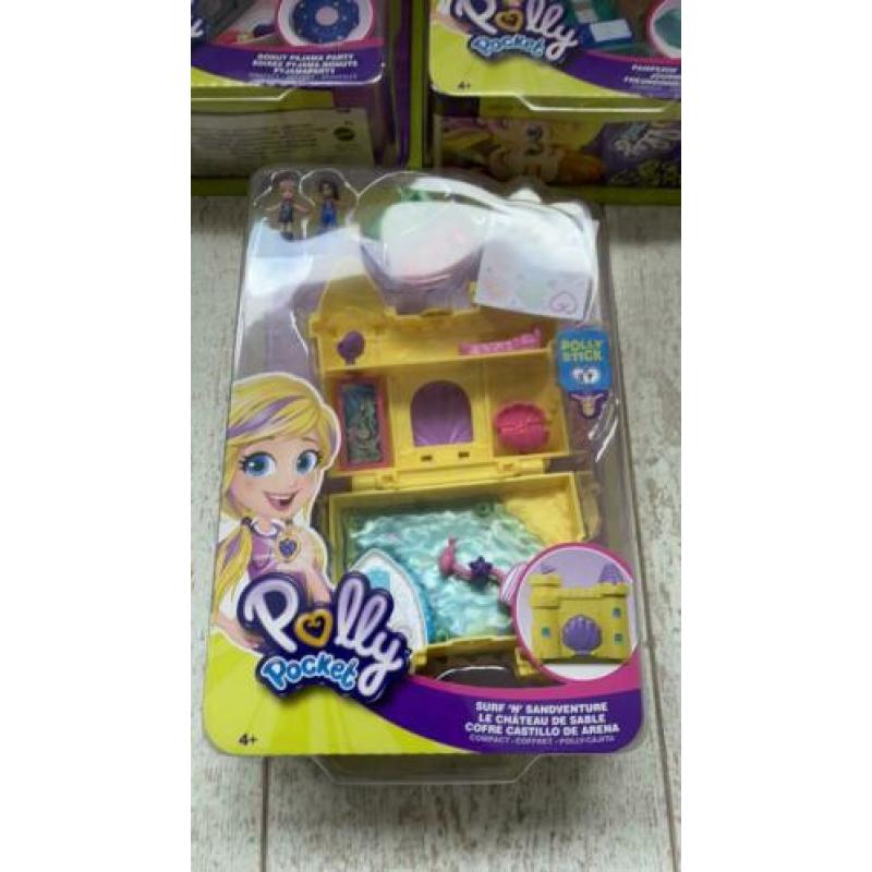 Mattel, Polly Pocket, Spa, Sandventure, Donut, 3 st, nieuw