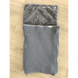 Koeka voetenzak Oslo teddy stormy blue/ steel grey