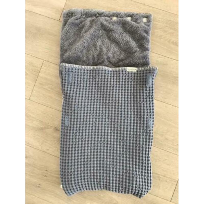 Koeka voetenzak Oslo teddy stormy blue/ steel grey