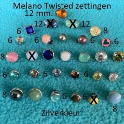 Melano Twisted Ringen+ Armband+Zettingen in Zilver- Rosé-Gee