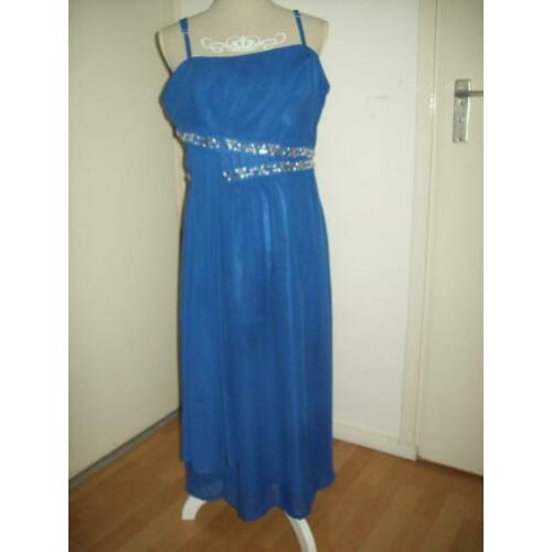 Kobalt blauwe gala maxi jurk van Bodyflirt Bonprix mt 46/48