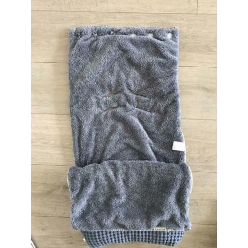 Koeka voetenzak Oslo teddy stormy blue/ steel grey