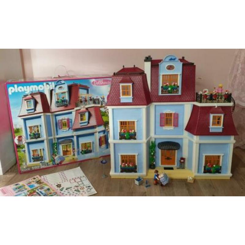 Playmobil groot herenhuis 70205 met inrichting dollhouse