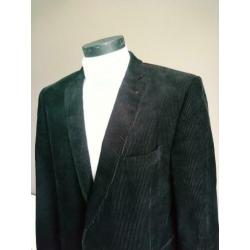 Avezzano rib colbert. Kleur Zwart. Maat 28 / 56. Regular Fit