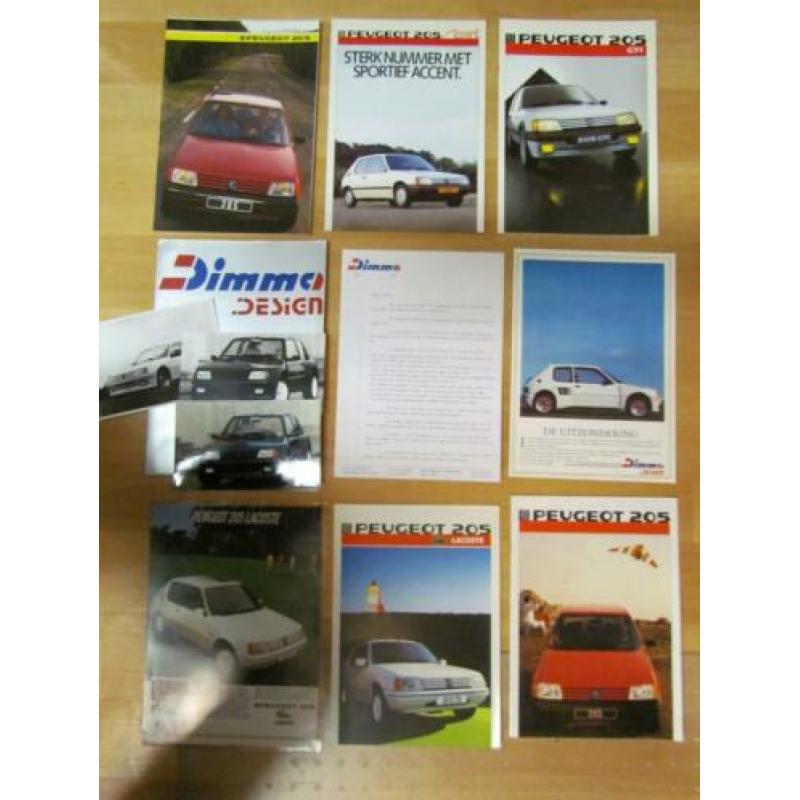 Peugeot 205 + GTi + Evolution (1983 t/m 1989) ruim 50 stuks.