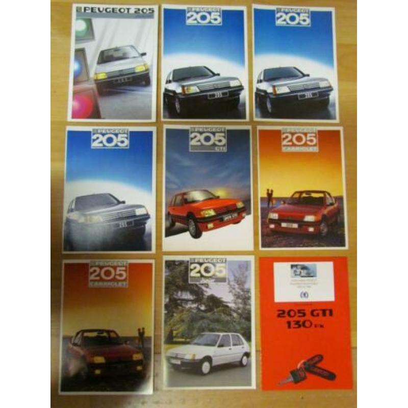 Peugeot 205 + GTi + Evolution (1983 t/m 1989) ruim 50 stuks.