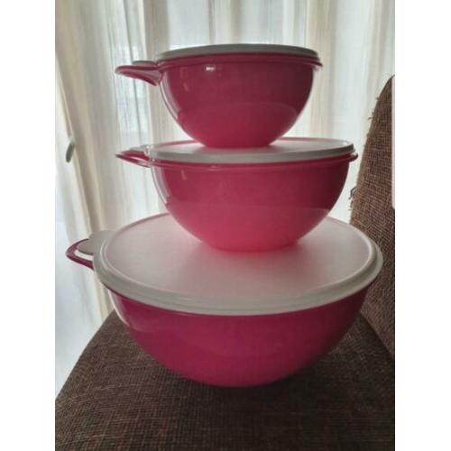 Tupperware roze set