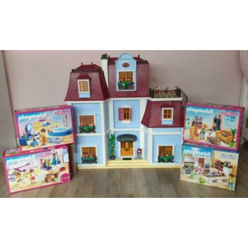 Playmobil groot herenhuis 70205 met inrichting dollhouse