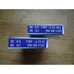 multifocale contactlenzen 2x3 stuks ogen bril easy vision