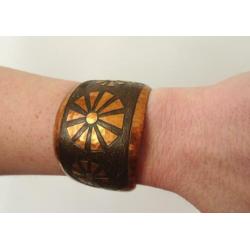 jwg Vintage 60s Modernist design koper armband gesign. Mòda