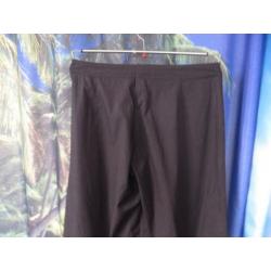 dunne bruine broek wijde pijp mt 38/40 X-as Cora Kemperman