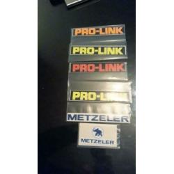 pro-link en metzeler stickers (is van honda )