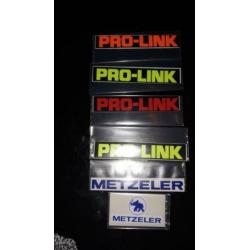 pro-link en metzeler stickers (is van honda )