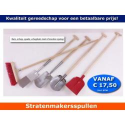 Kabelspade smal stratenmakersspullen 13 cm breed met opstap