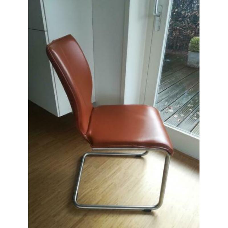 2 mooie leren eetkamerstoelen Luna van Bree's New World