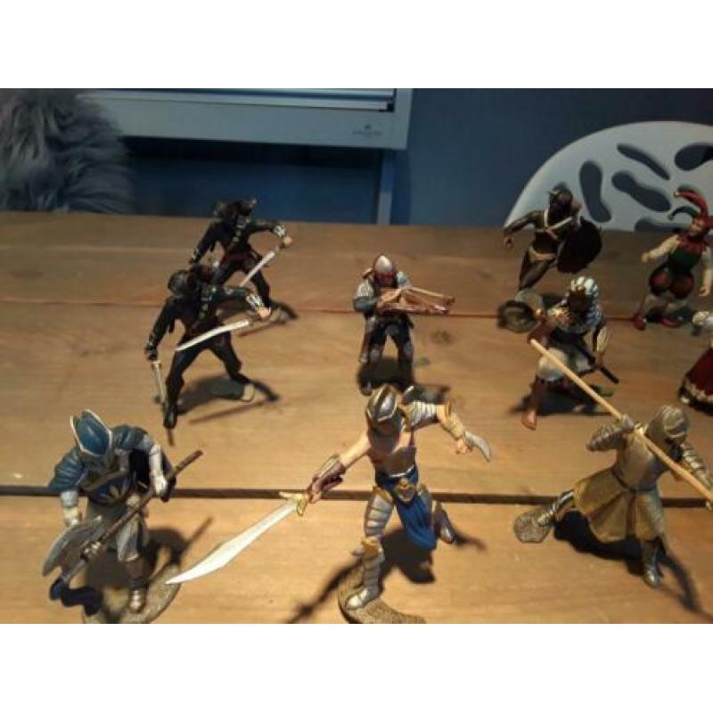 Schleich ridders, fantasy, ninja, koning, nar, enz