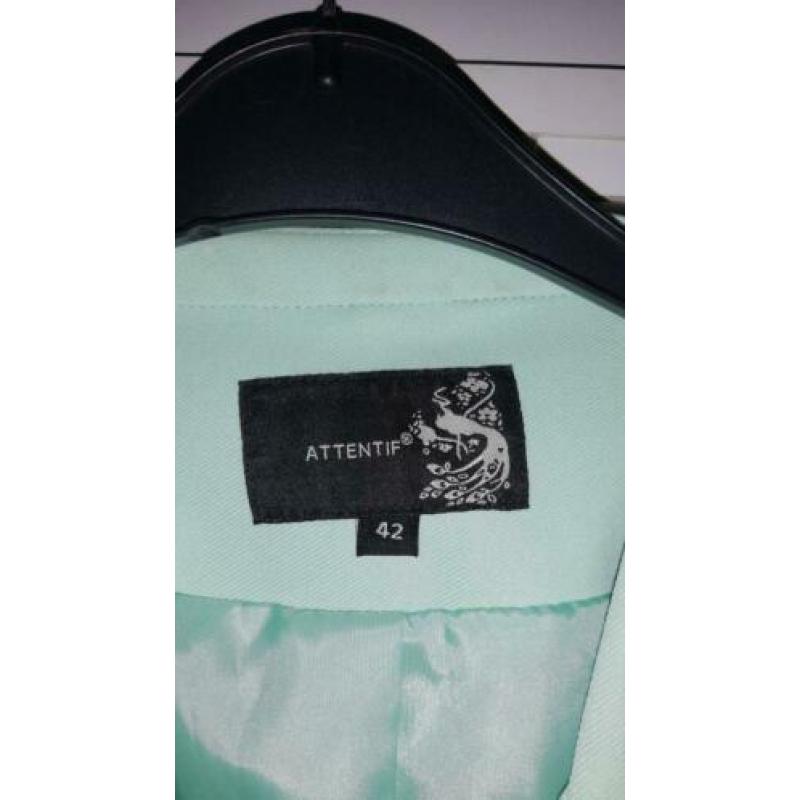 Mintgroen dames colbert mt.42