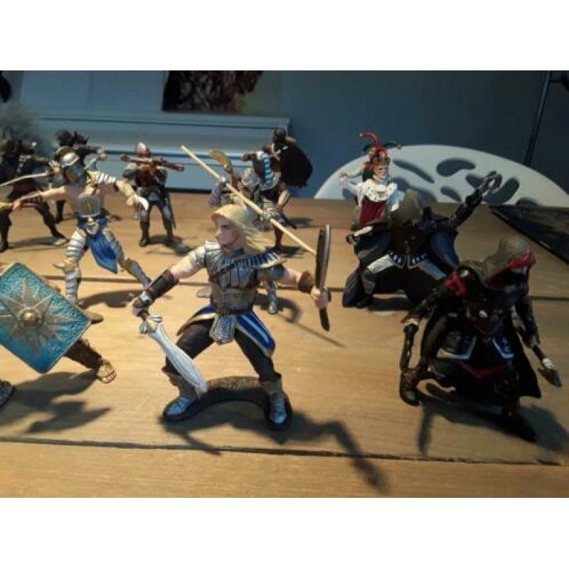Schleich ridders, fantasy, ninja, koning, nar, enz