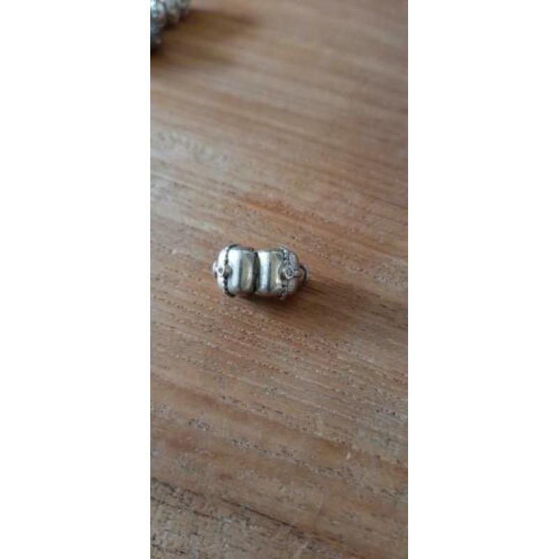 pandora stoppers zilver en met goud