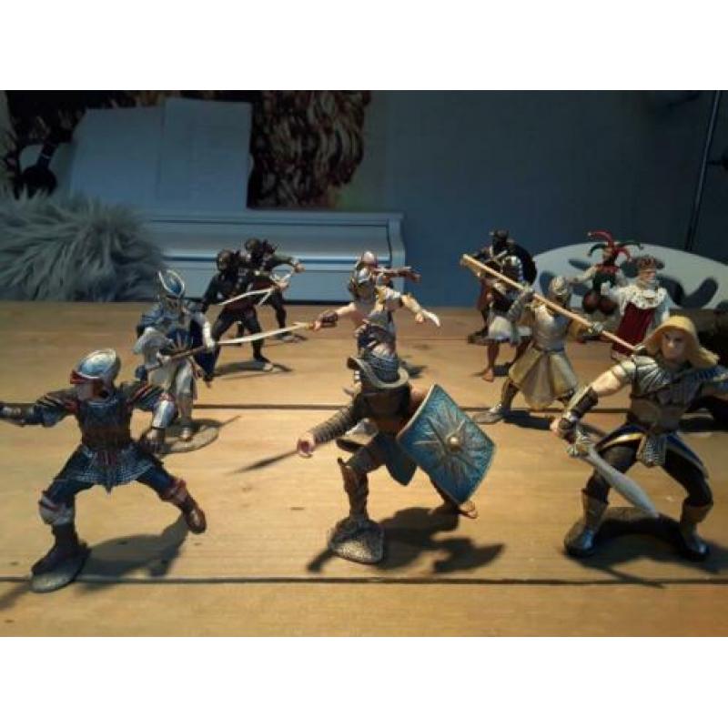 Schleich ridders, fantasy, ninja, koning, nar, enz