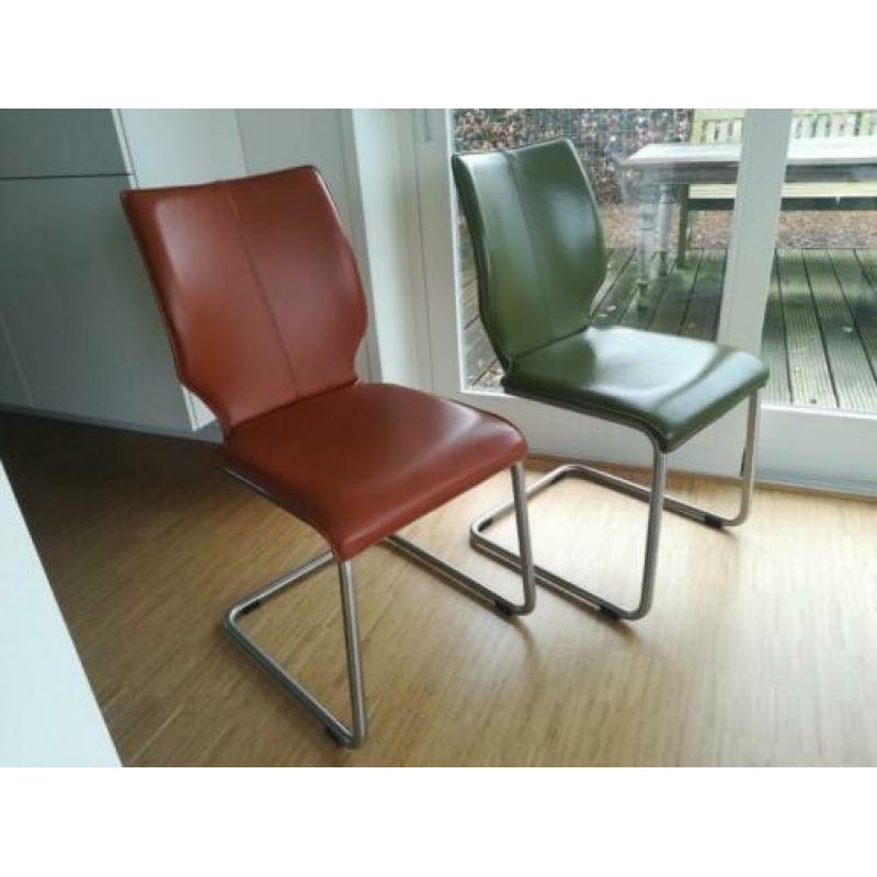 2 mooie leren eetkamerstoelen Luna van Bree's New World